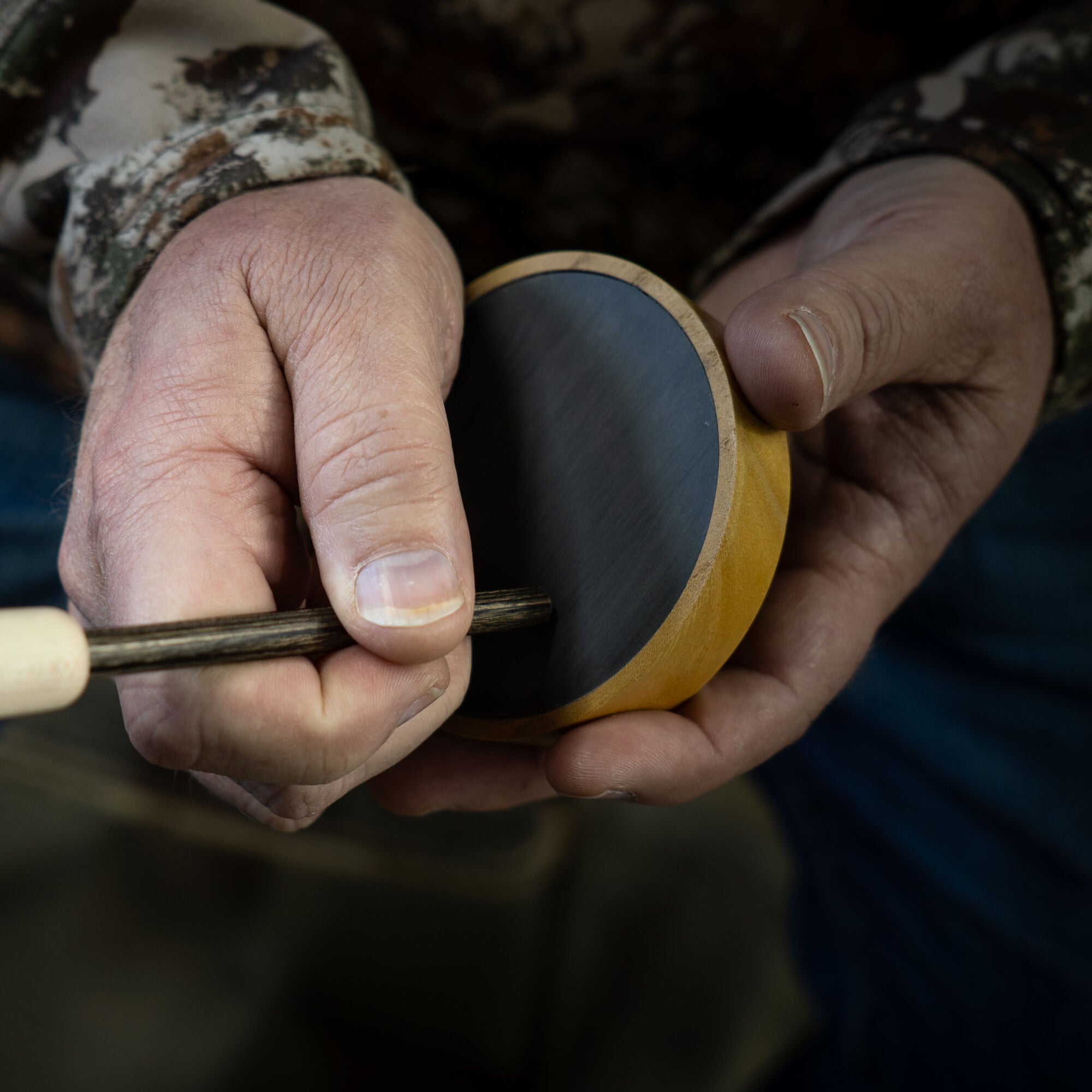 Morgenstern Signature Mulberry Gray Slate Turkey Pot Call