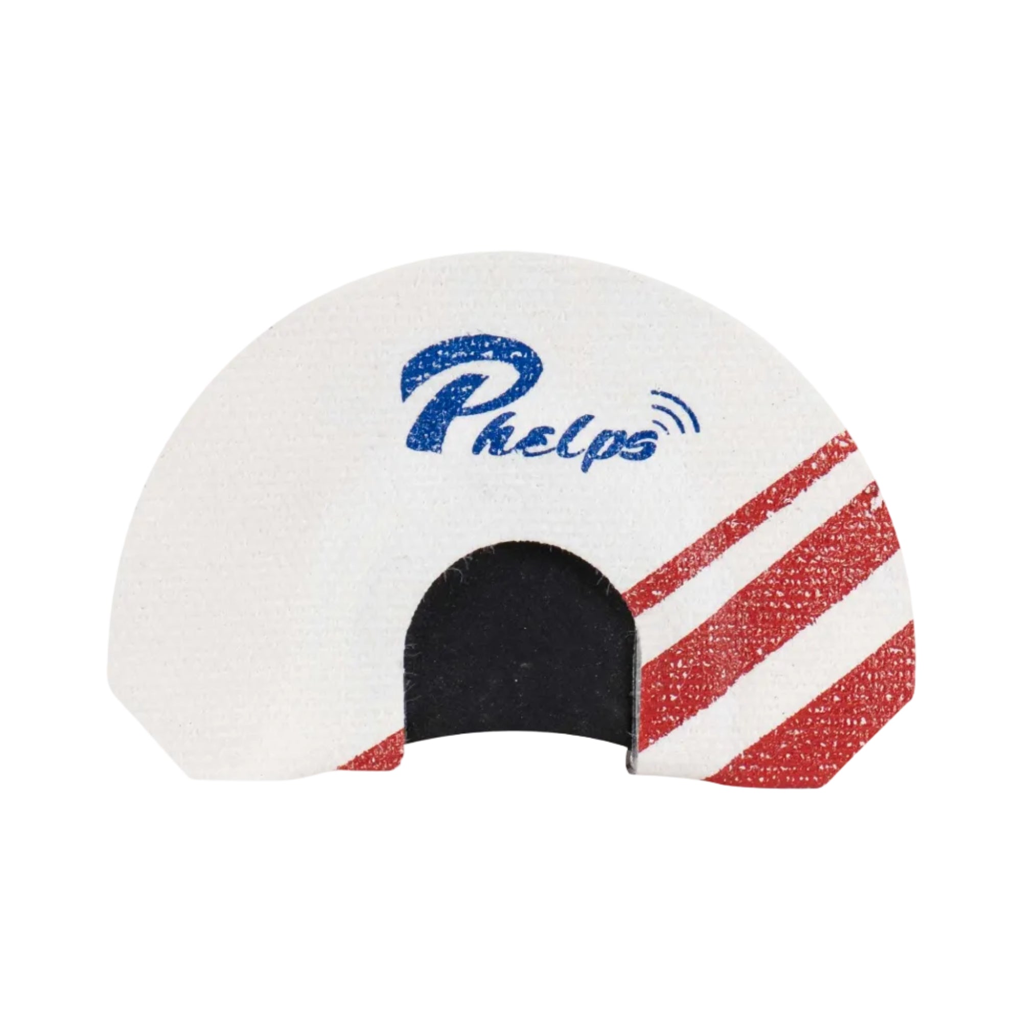 elk diaphragm with red and white stripes and 'Phelps' branding on a white background