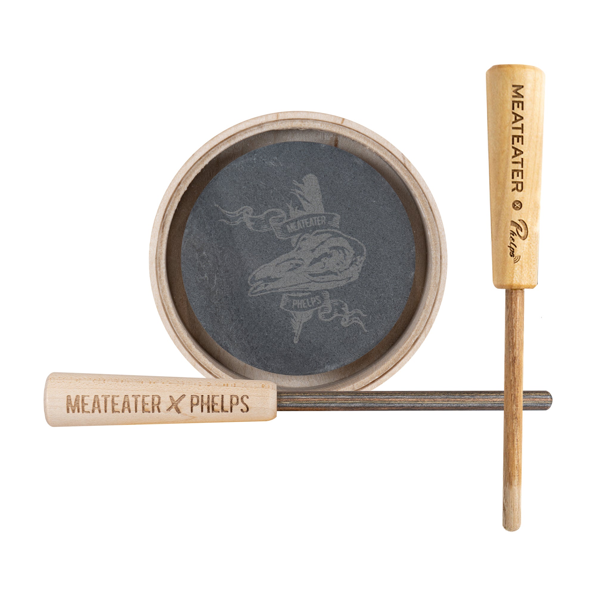MeatEater x Phelps Crystal over Slate Maple Pot Call