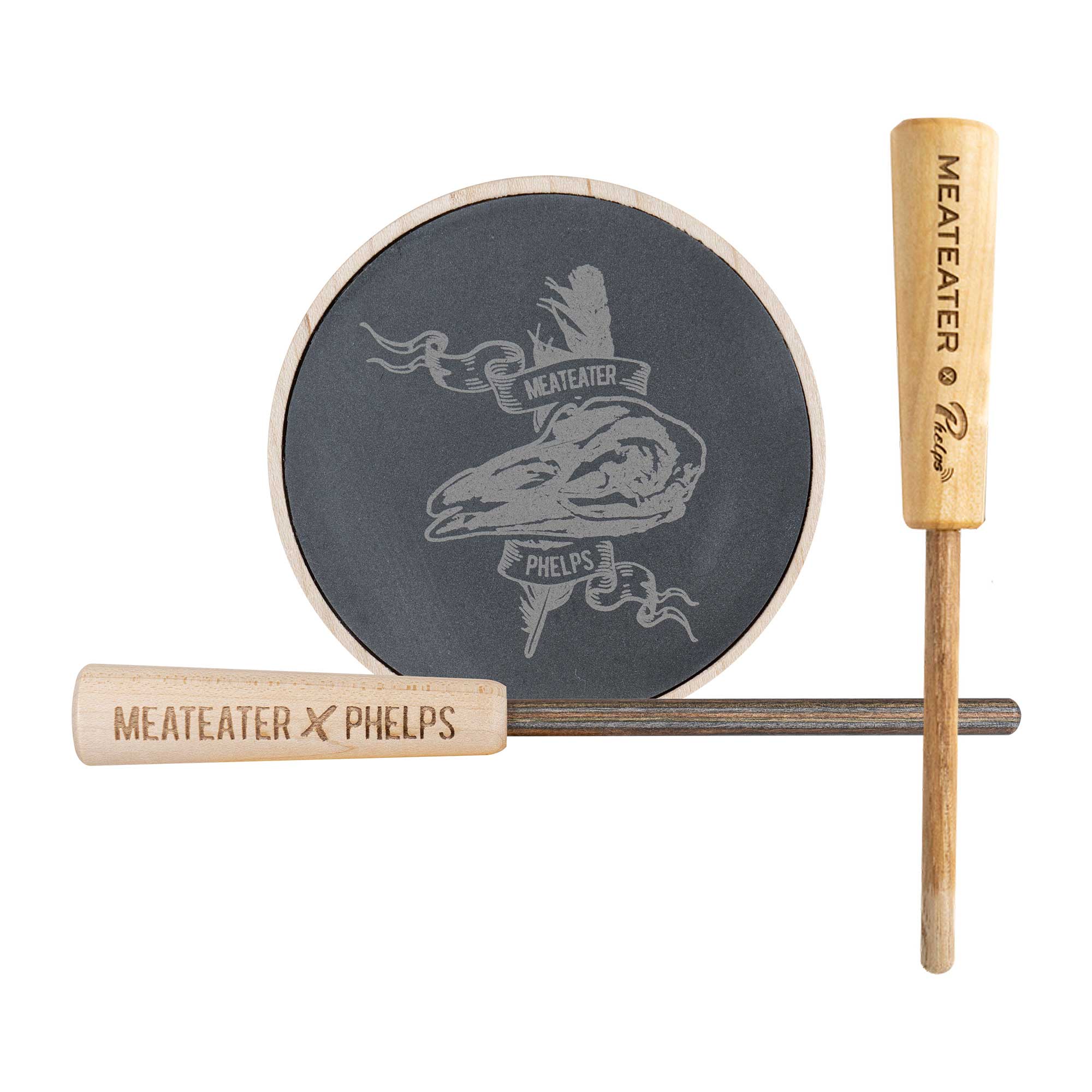 MeatEater x Phelps Slate Over Glass Maple Pot Call