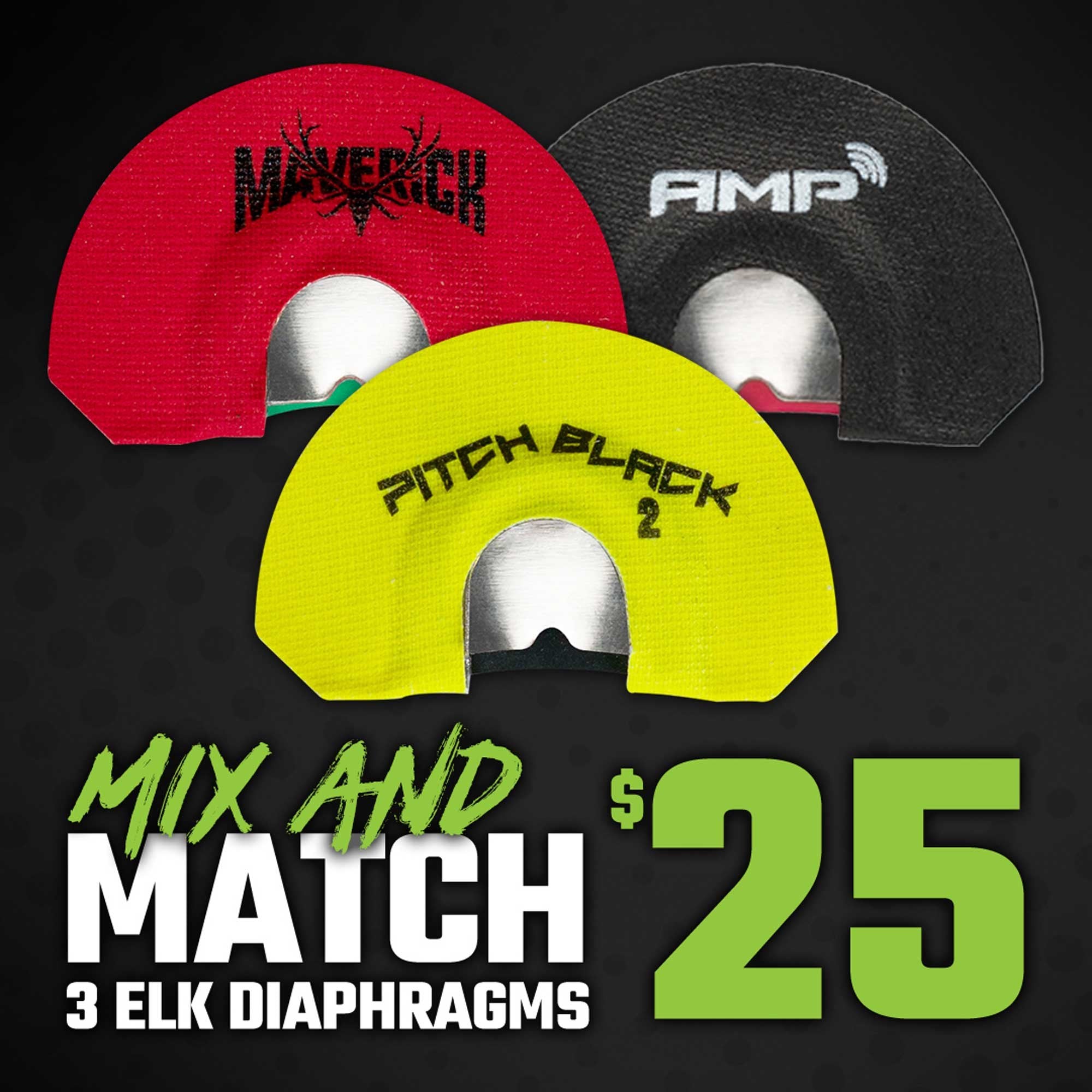3 for $25 Elk Diaphragms