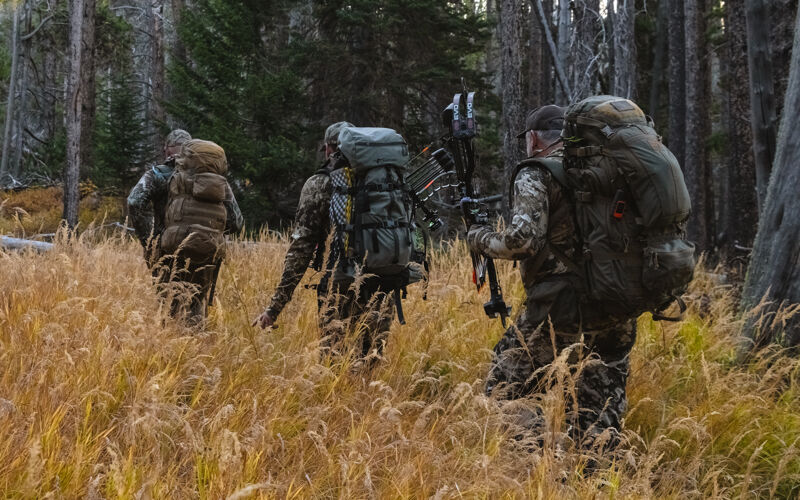 Elk Hunting Backpack Bag Dump